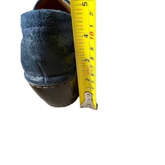 Ariat Blue Piedmont Textured Leather Laser Cut Clogs size 6.5 B - Picture 6 of 11